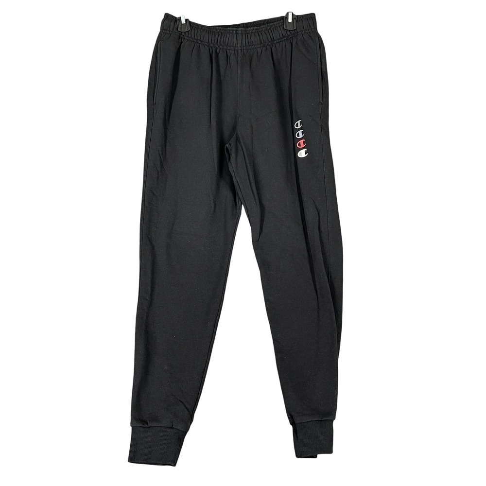 Champion‎ Classic Fleece Jogger Pants Men M Athletic Casual Logo Sweatpants